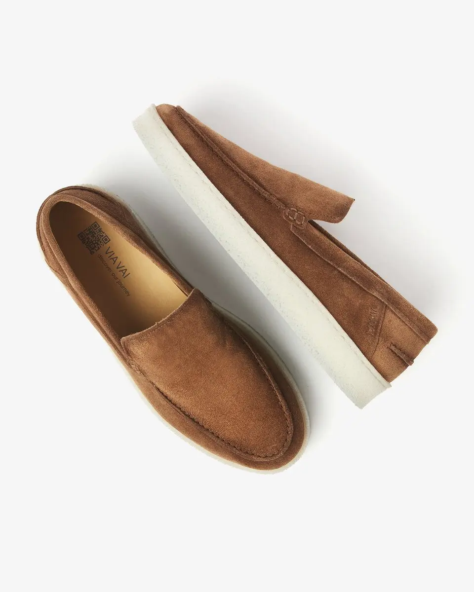 VIA VAI Zane Tyler Loafers Heren - Cognac - Maat 45