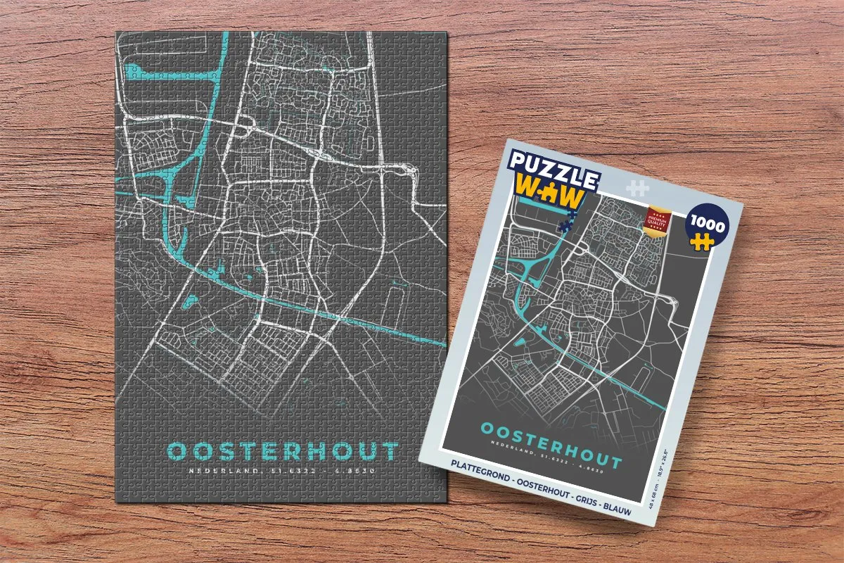 PuzzleWow Oosterhout Legpuzzel 1000 Stuks - Multicolor