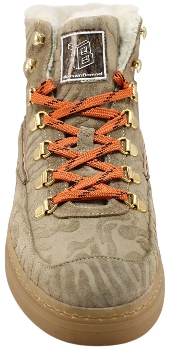 Floris van Bommel Fygi 02.01 Dames Sneakers - Maat 38 Taupe - afbeelding 6 van 6