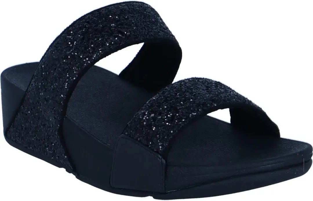 FitFlop Lulu Slide Glitter - Zwart 39 - afbeelding 3 van 6
