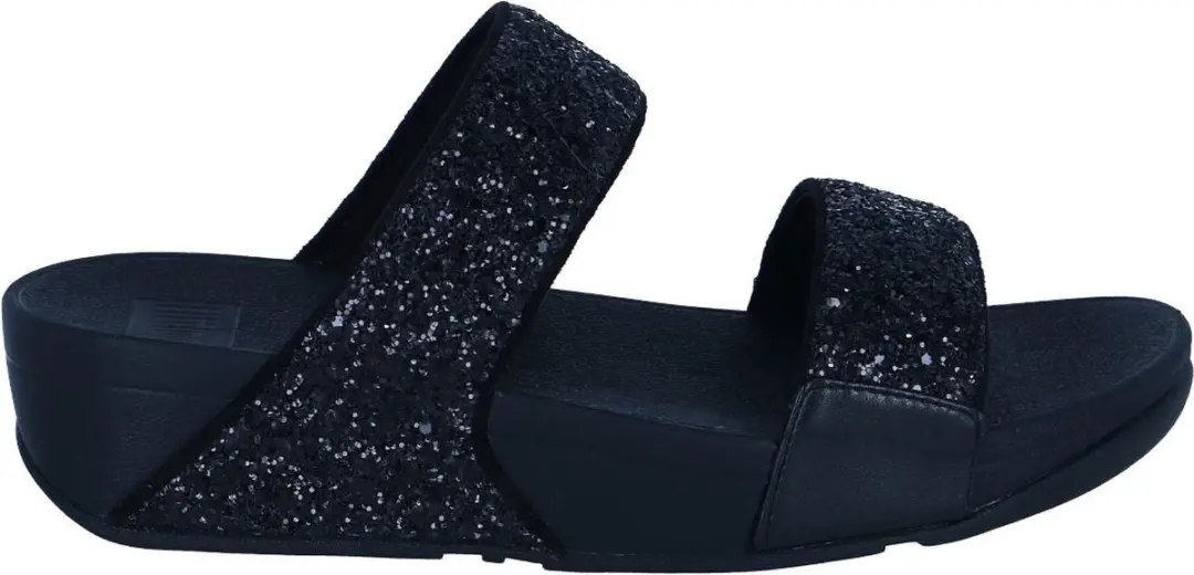 FitFlop Lulu Slide Glitter - Zwart 39 - afbeelding 2 van 6