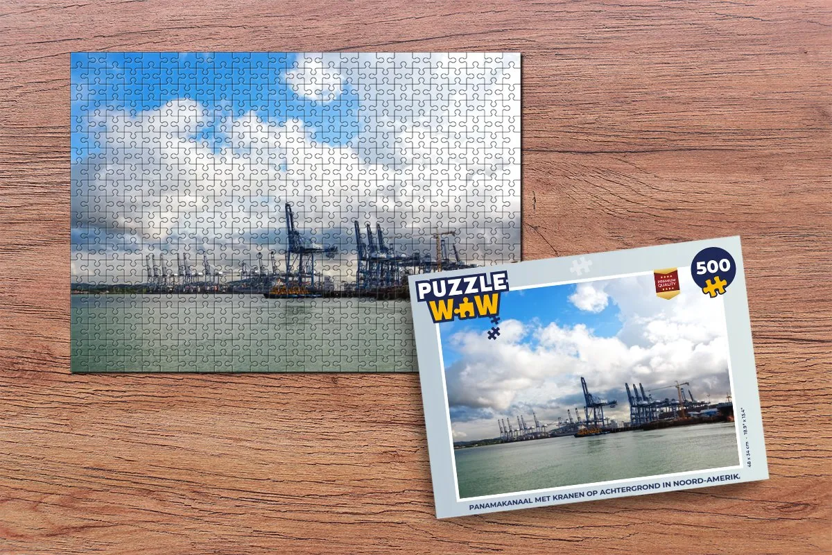 PuzzleWow Panamakanaal Legpuzzel 500 Stuks - Multicolor
