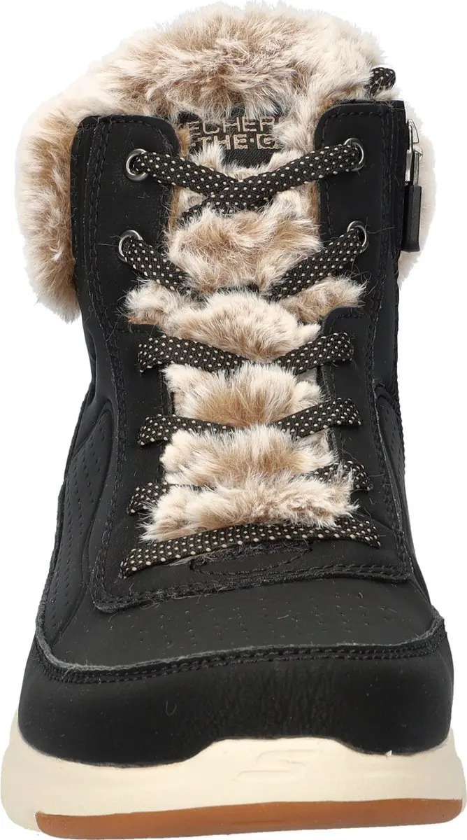 Skechers Glacial Ultra Go Dames Veterboot 38 - Zwart