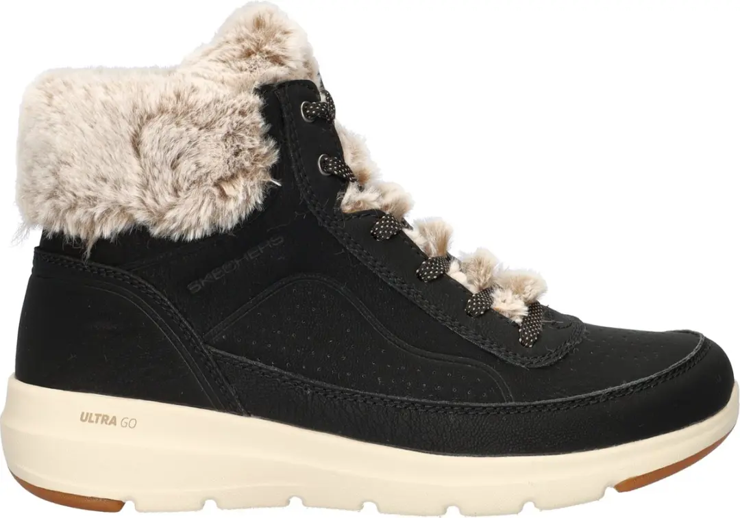 Skechers Glacial Ultra Go Dames Veterboot 38 - Zwart
