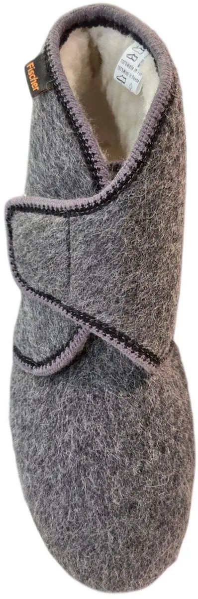 Fischer 2613 82 Hoge Pantoffels - Grijs - 45