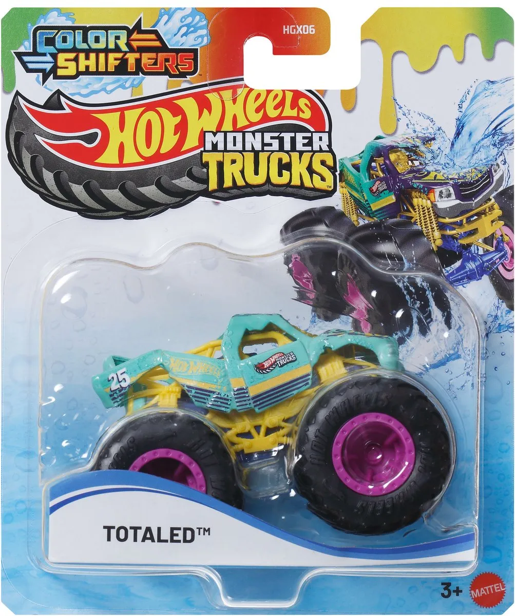 Hot Wheels Color Shifters Monster Truck TOTALED JCH03 - Meerkleurig
