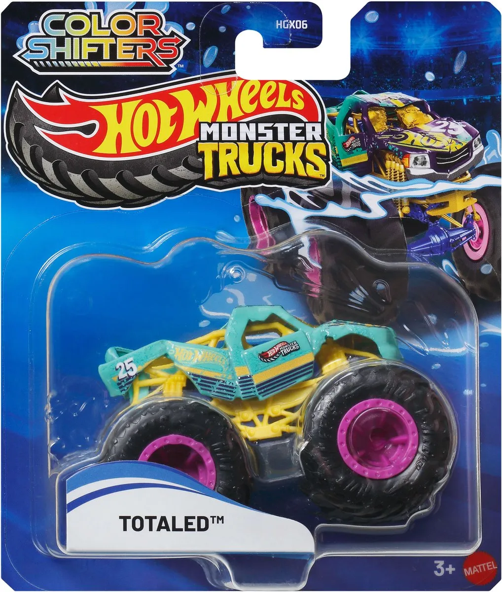 Hot Wheels Color Shifters Monster Truck TOTALED JCH03