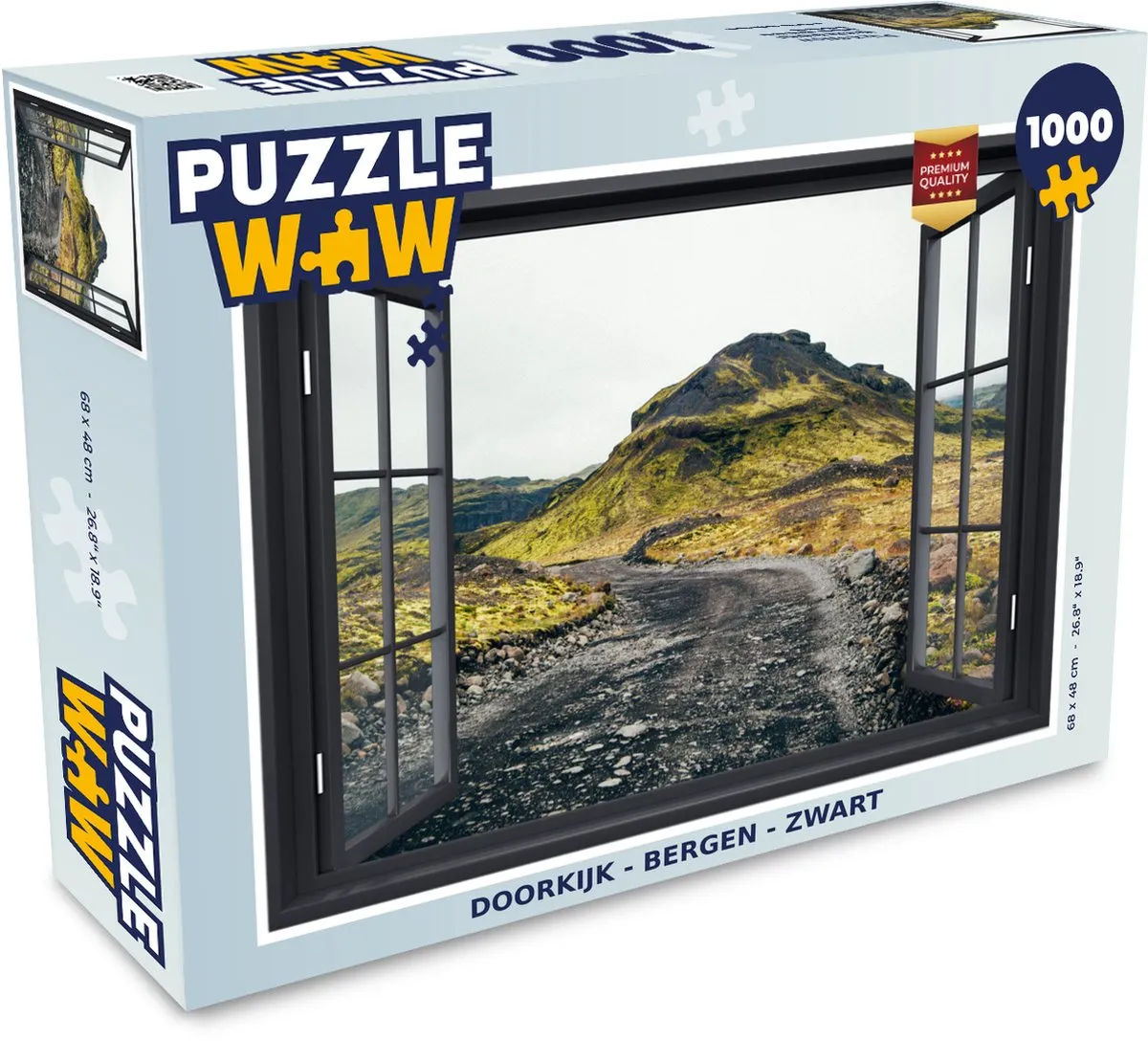PuzzleWow Berg Legpuzzel 1000 Stuks - Multicolor