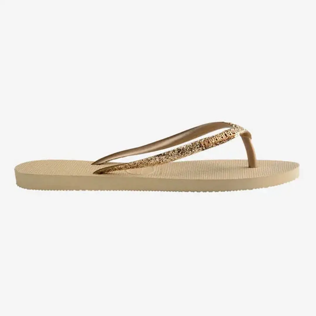 Havaianas Slim Glitter II Teenslipper 35/36 - Zand - afbeelding 2 van 6