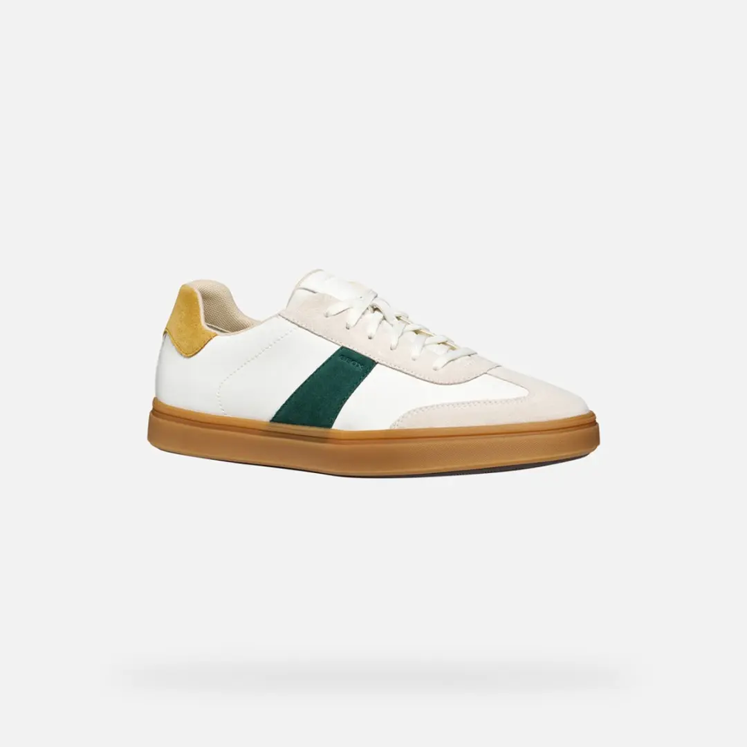 Geox Baltmoore Heren Sneakers - Maat 43 - Wit/ Groen - afbeelding 6 van 6