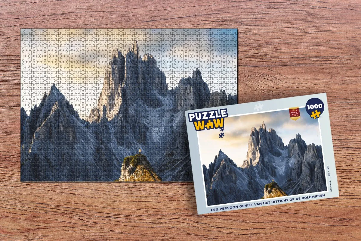 PuzzleWow Legpuzzel Dolomieten 1000 Stuks - Multicolor