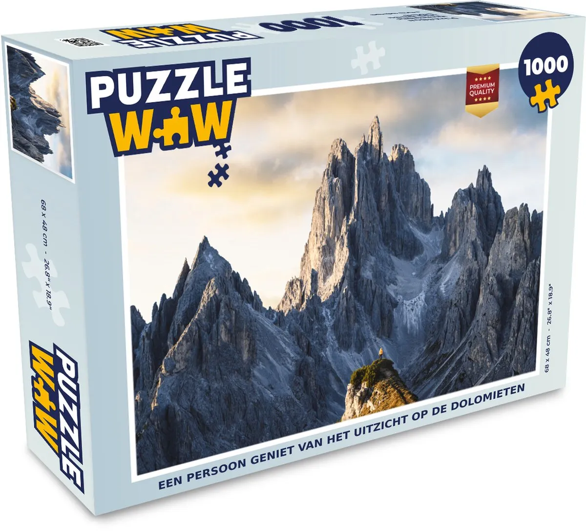 PuzzleWow Legpuzzel Dolomieten 1000 Stuks - Multicolor