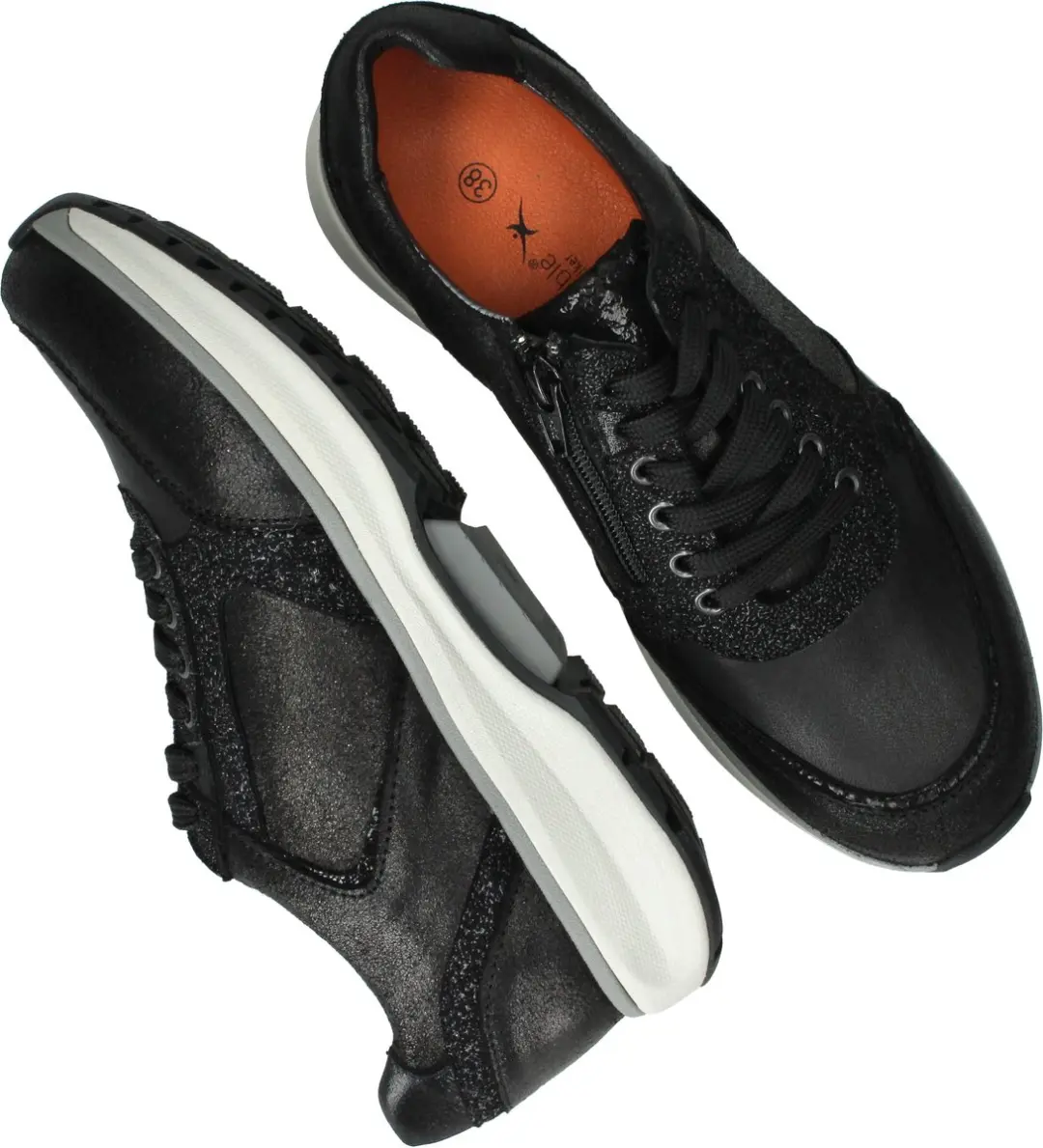 Xsensible Georgia Strechwalker sneakers - Zwart 43 - afbeelding 4 van 6