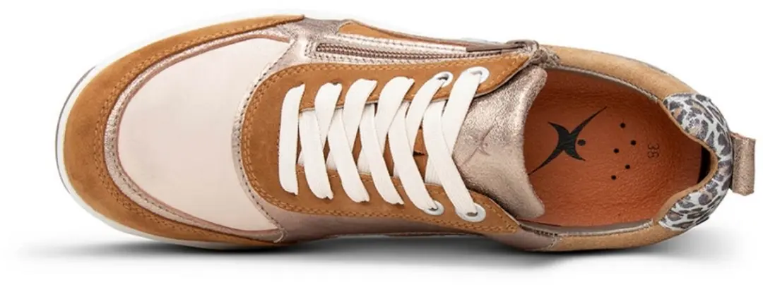 Xsensible 30222.3.351-HX dames veterschoenen sportief maat 38 bruin - afbeelding 6 van 6