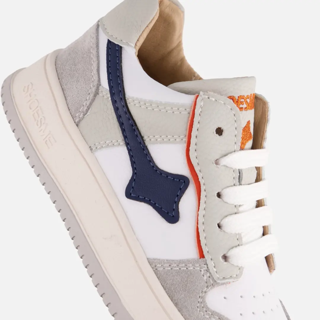 Shoesme Sneakers Leer 081243 - Maat 35 - Grijs - afbeelding 4 van 5
