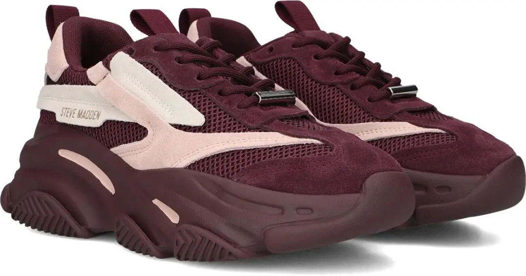 Steve Madden Possession Sneakers Rood - Maat 38 - afbeelding 3 van 6