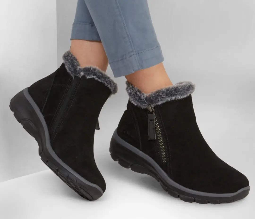 Skechers Easy Going-High Zip Laarzen - Zwart - Maat 41