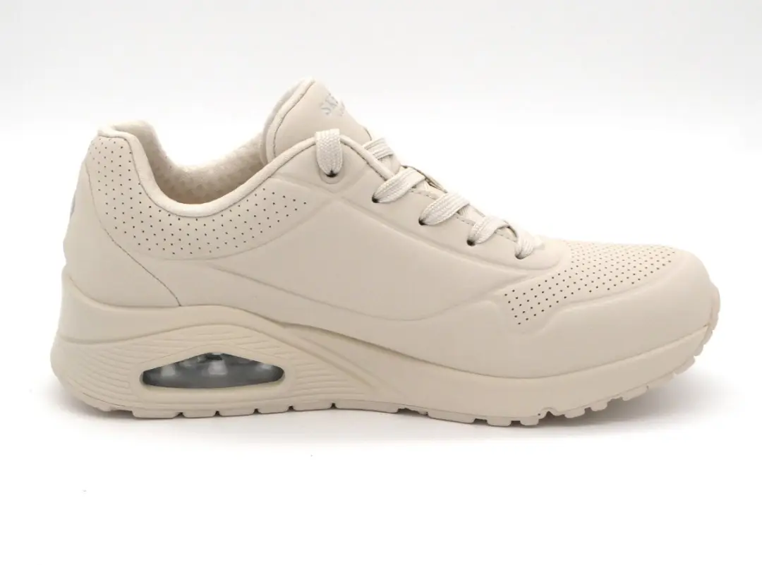 Skechers Uno Stand On Air Dames Sneakers - Crème - afbeelding 6 van 6