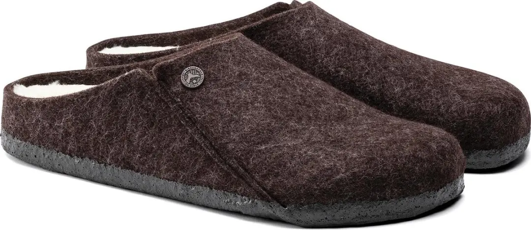 Birkenstock Zermatt Shearling WZ Heren Sloffen - Mocha - Maat 42