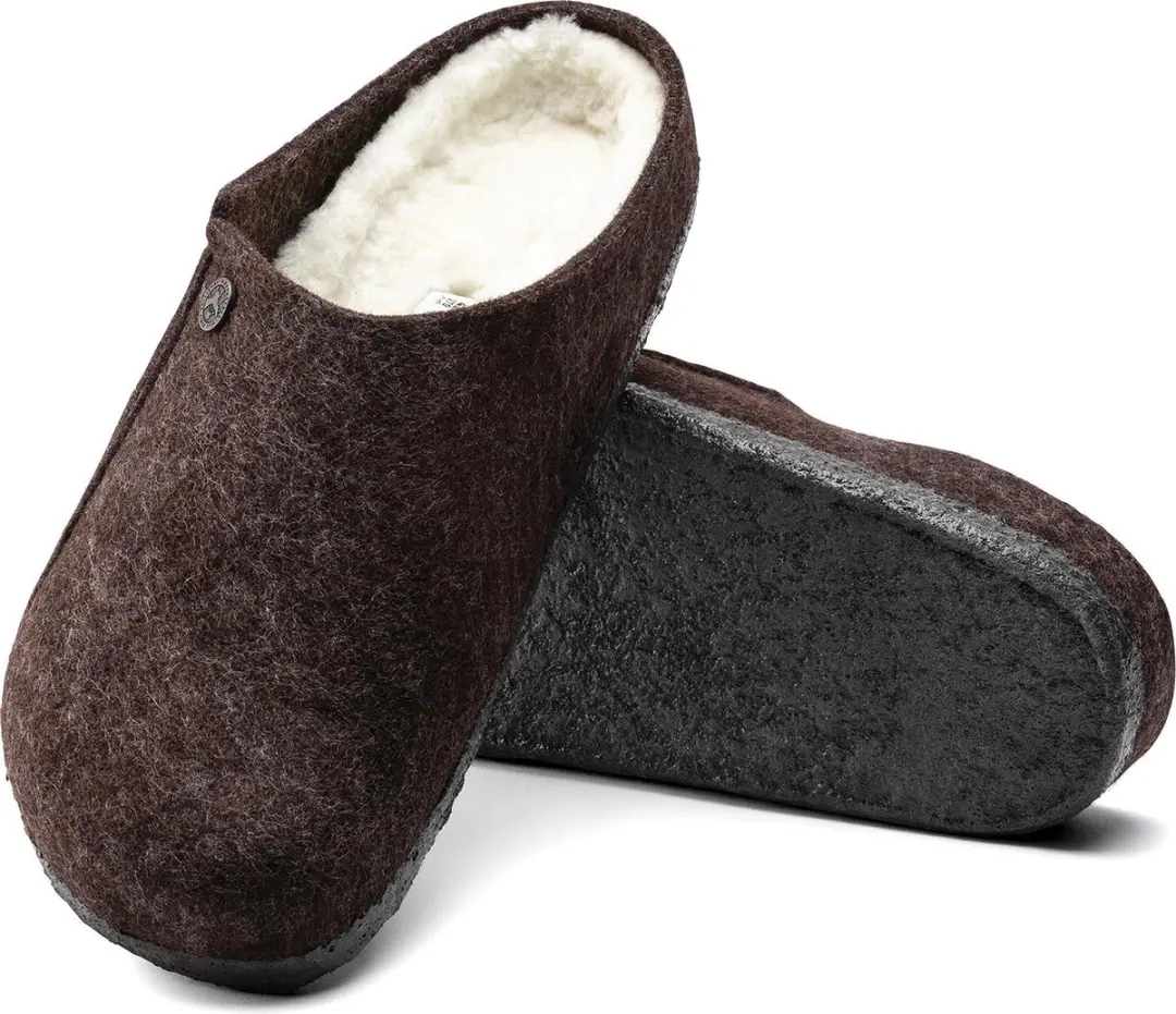 Birkenstock Zermatt Shearling WZ Heren Sloffen - Mocha - Maat 42