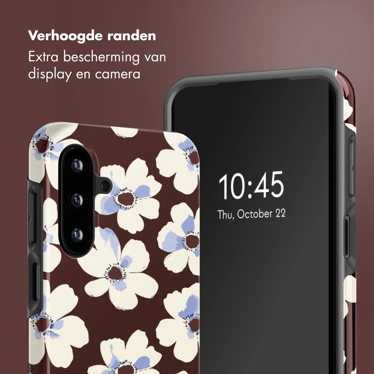 Selencia Hoesje Samsung Galaxy A17 - Choco Flower Pop