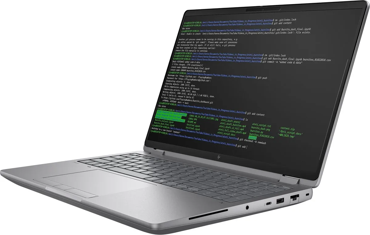 HP ZBook Fury G1i 16 WUXGA Workstation - 32GB RAM 1TB SSD RTX PRO 2000 - Zilver