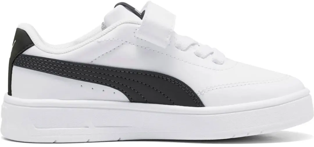 PUMA Court Classic Clean Junior - Schoenmaat 32 - Wit/Zwart - afbeelding 6 van 6