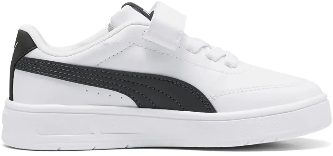 PUMA Court Classic Clean Junior - Schoenmaat 32 - Wit/Zwart - afbeelding 2 van 6