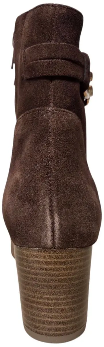 Gabor 8030.02.004 Enkellaarzen Bruin Suede Dames