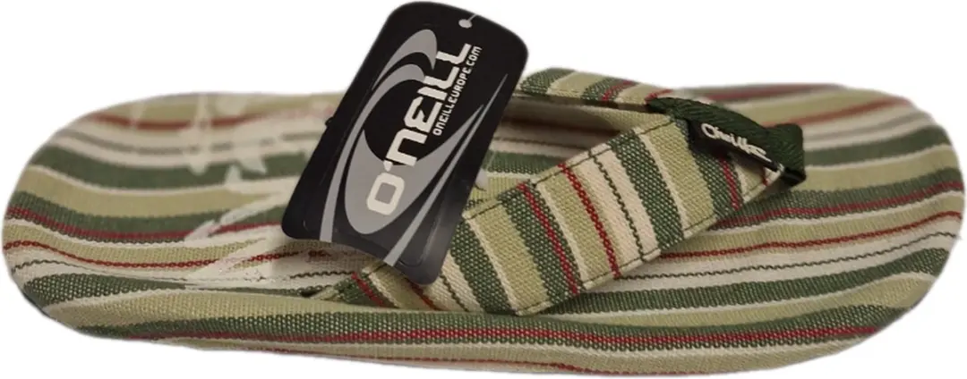 O'NEILL-ZEN-STRIPED GREEN-SLIPPER-SIZE 42