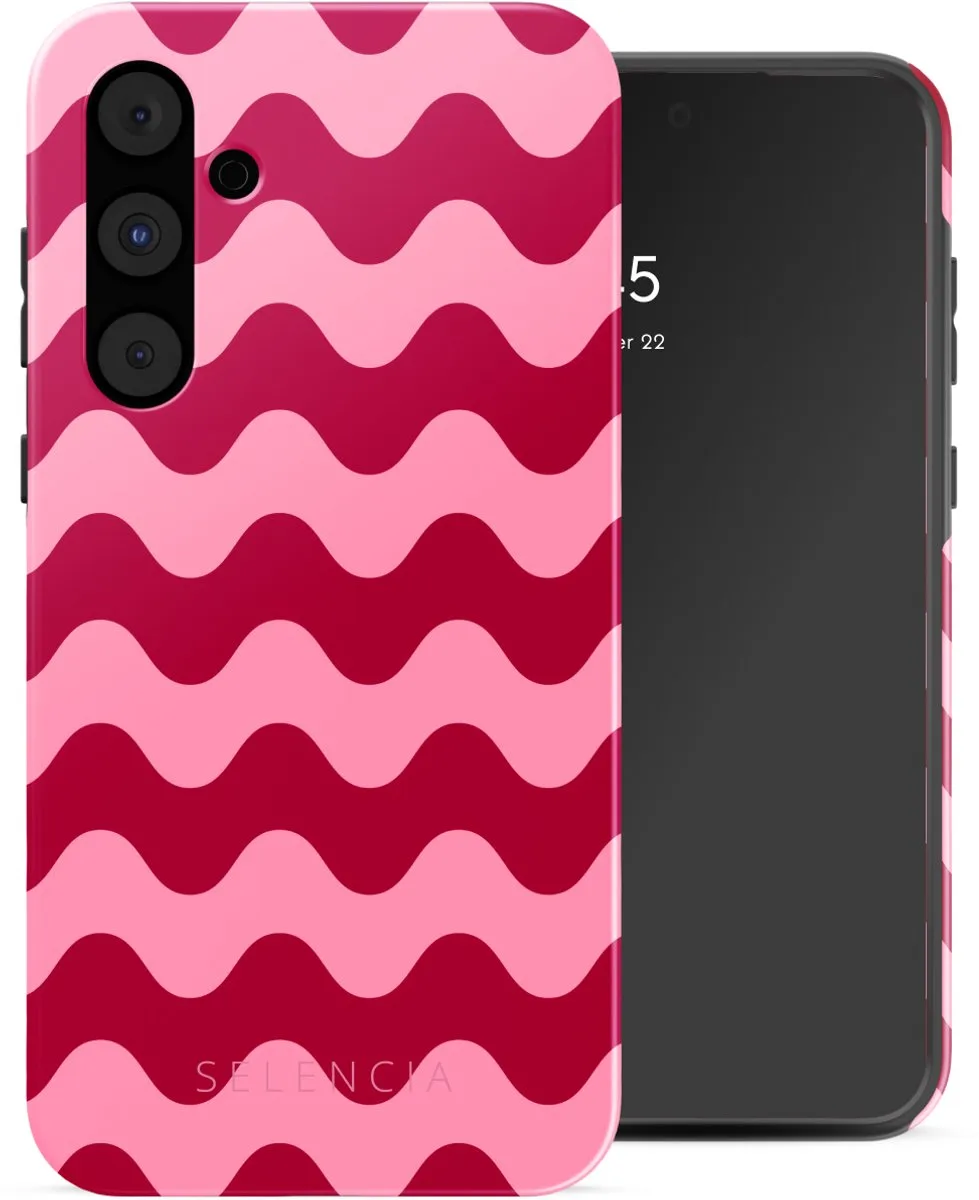 Selencia Hoesje Samsung Galaxy A55 Wave Vibes Lipstick