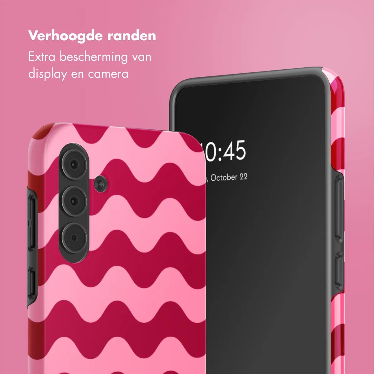 Selencia Hoesje Samsung Galaxy A55 Wave Vibes Lipstick