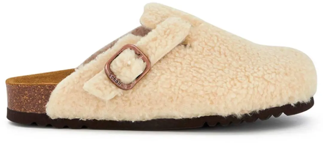 Klomp Scholl Women Fae New Synthetic Shearling Beige-Schoenmaat 36