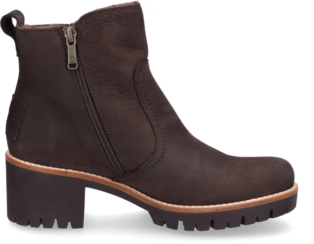 Panama Jack Pauline B19 Dames Enkellaars - Bruin Nubuck - Maat 42 - afbeelding 2 van 6