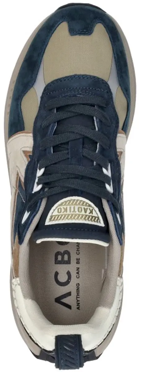 Kaotiko Vancoouver Artisan Sneakers Laag - Blauw - Maat 44 - afbeelding 5 van 6