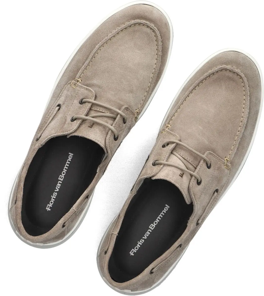 Floris van Bommel DE BOOTER 01.02 Heren Veterschoenen - Taupe 46 - afbeelding 5 van 6
