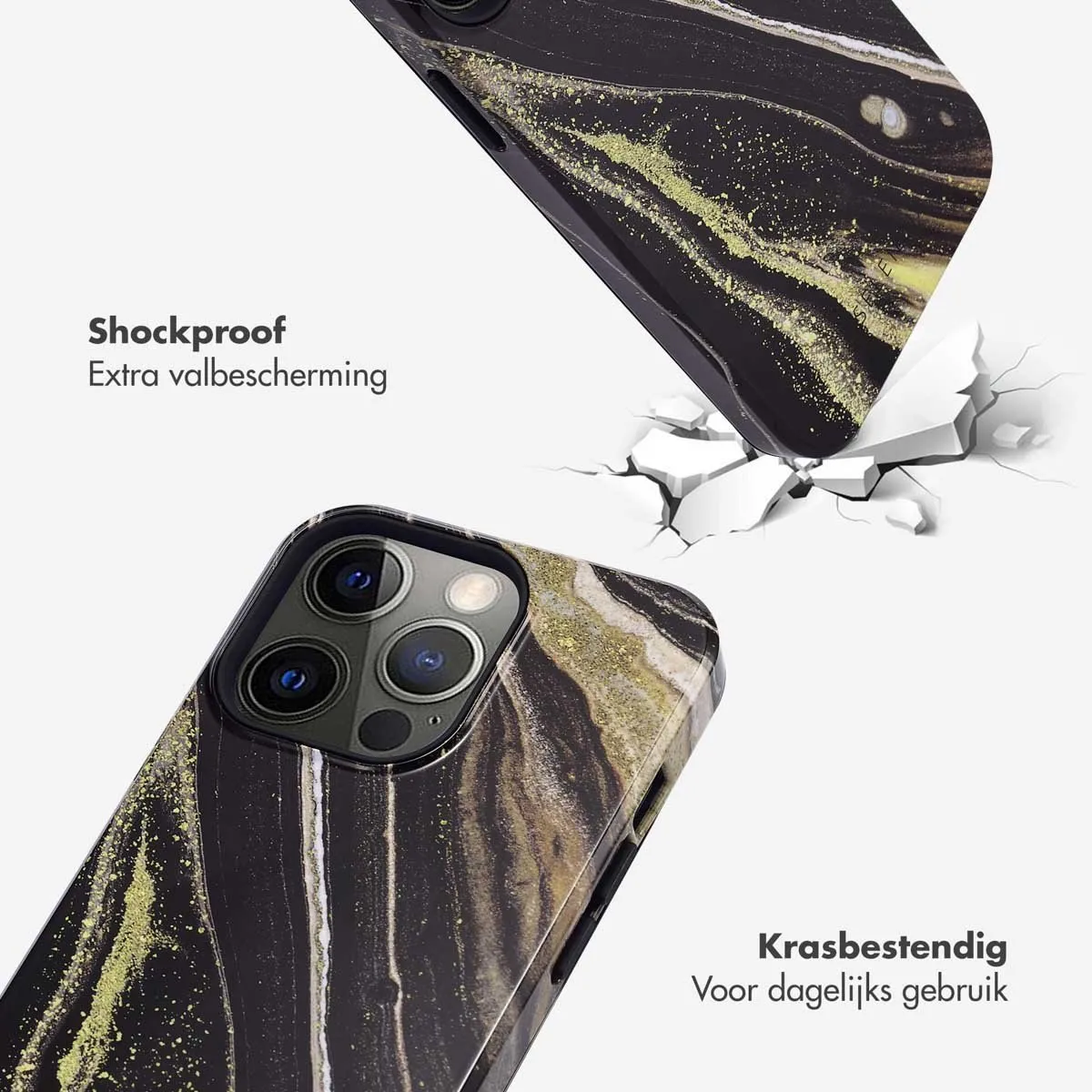 Selencia Hoesje iPhone 13 Pro Chic Marble
