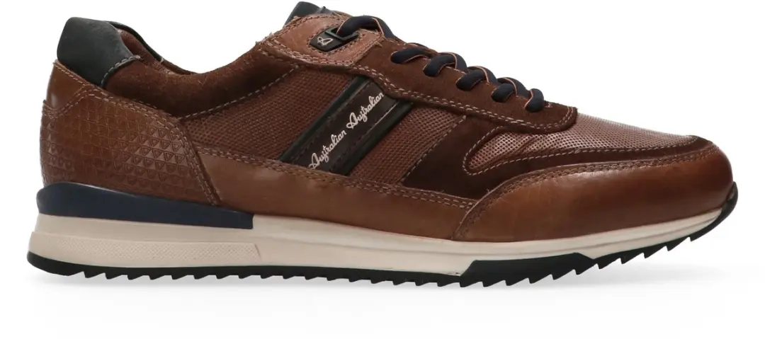 Australian Heren Filmon Sneakers - Bruin - Maat 46 - afbeelding 2 van 6