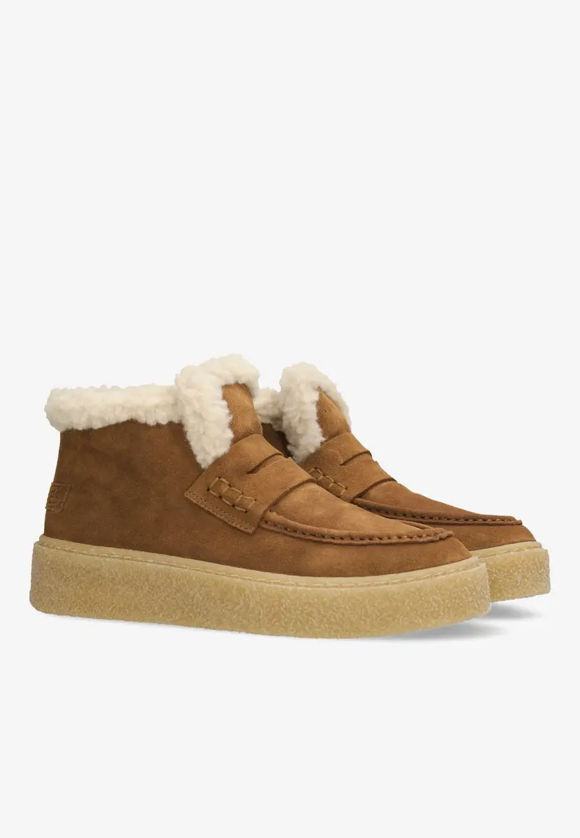 Shabbies Amsterdam Senna Anna Ankle Boot - Warmbruin - Maat 37 - afbeelding 3 van 6