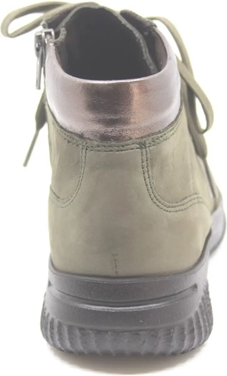 Hartjes Ethno Boot Dames Veterschoenen - Maat 38.5 - Schilf-haselnuss Groen