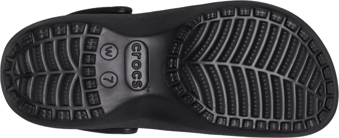 Crocs Classic Glitter Platform Instappers Dames - 37/38 - Zwart - afbeelding 5 van 6