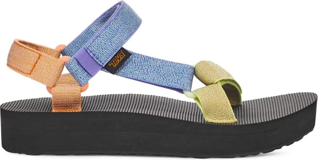 Teva Midform Universal Dames Sandalen 41 - Zwart/Oranje/Bruin