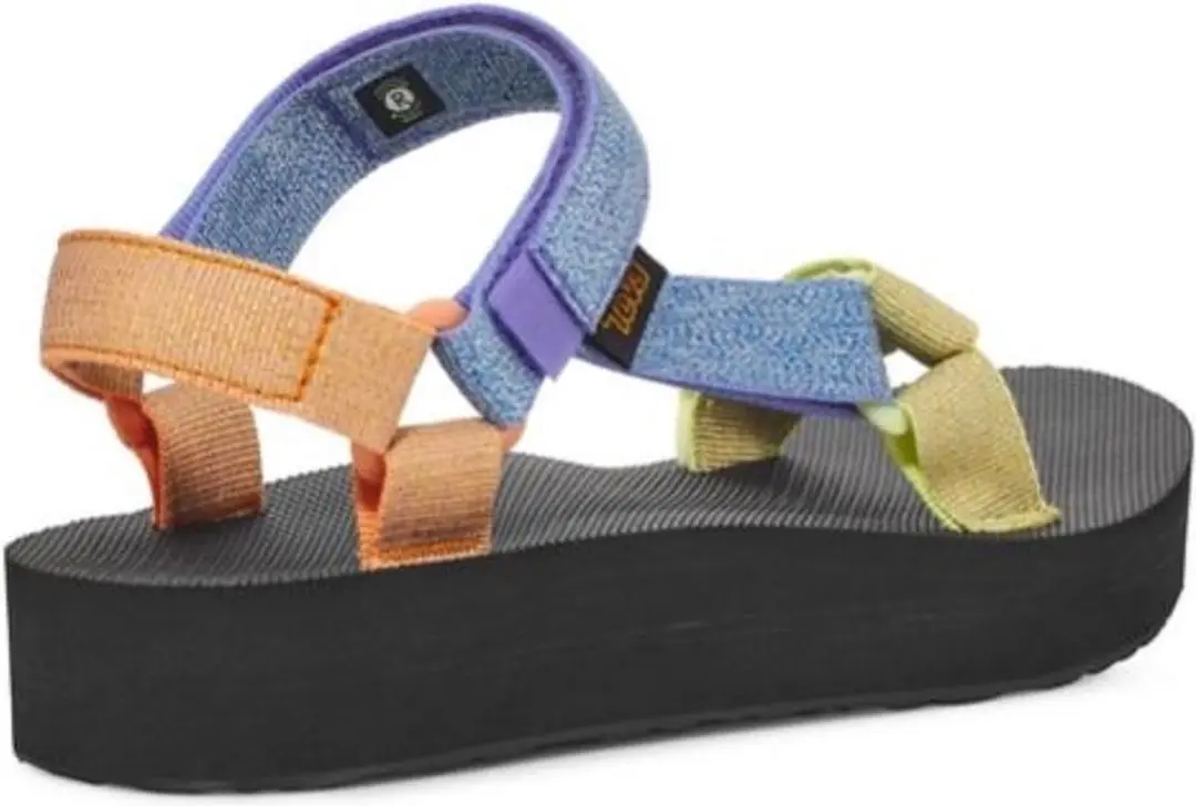 Teva Midform Universal Dames Sandalen 41 - Zwart/Oranje/Bruin