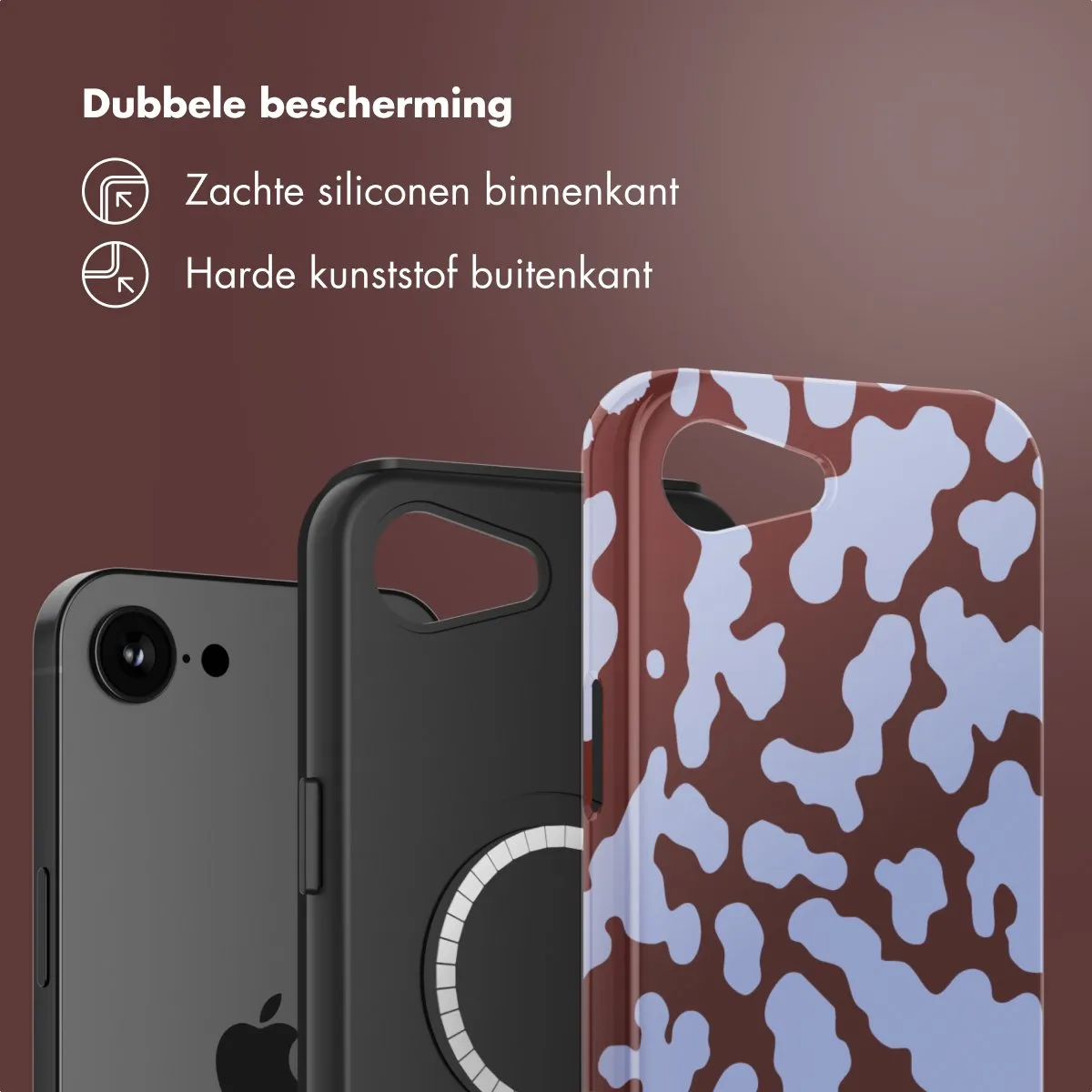 Selencia Hoesje iPhone 16e - MagSafe Moo'd Lavender Glow