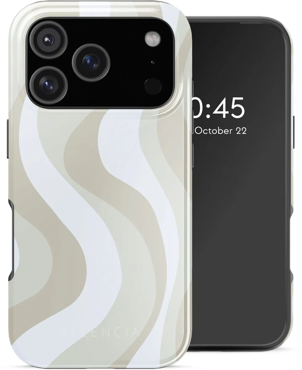 Selencia Hoesje iPhone 17 Pro Desert Waves Beige