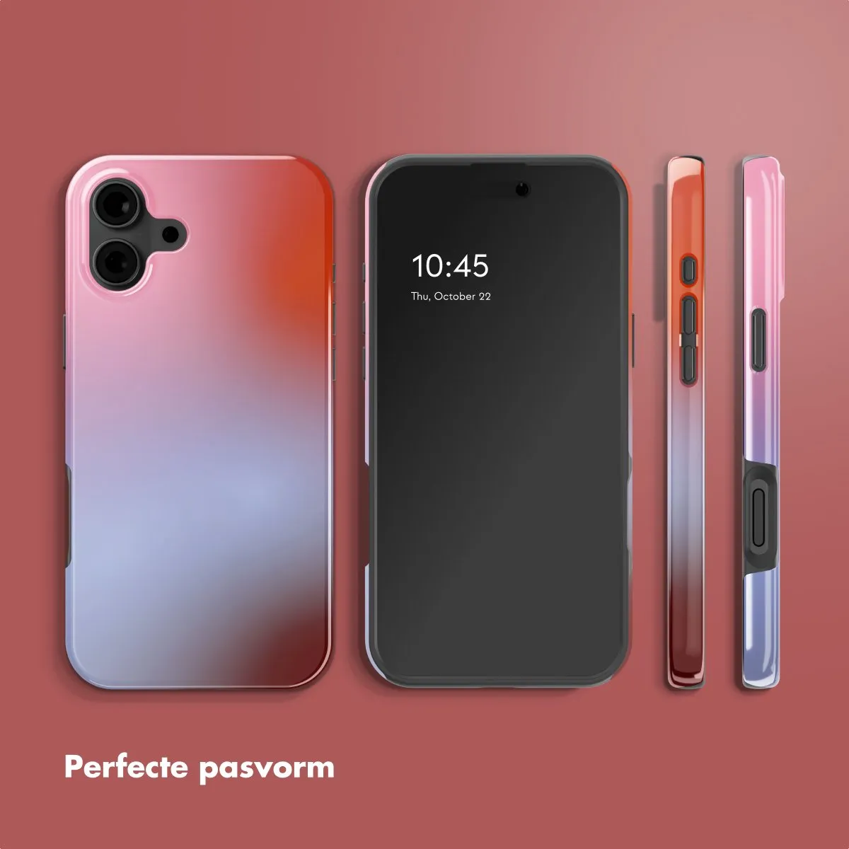 Selencia Hoesje iPhone 16 Gradient Soft Blush - MagSafe