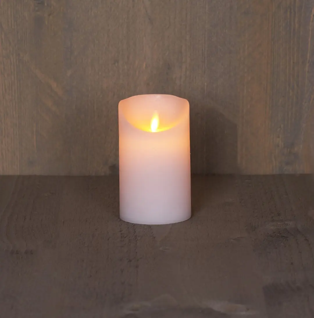 Anna's Collection LED Kaars Wit H12,5xD7,5cm - Warm Wit Licht