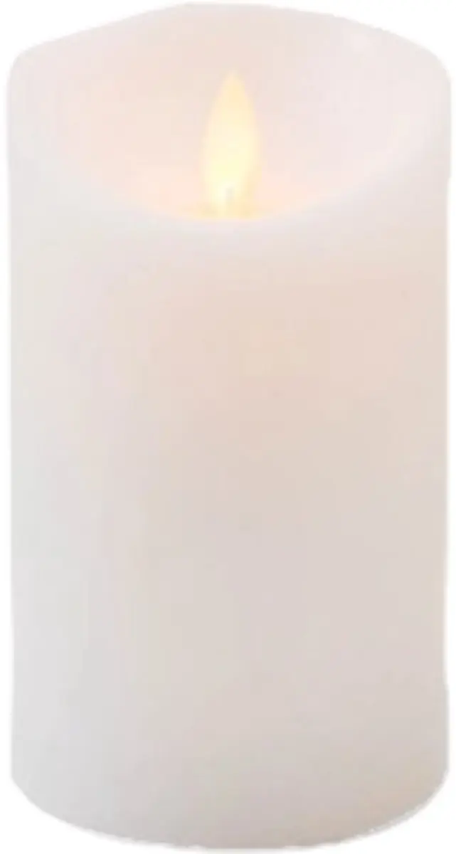 Anna's Collection Led Kaars Ivoorwit H12,5xD7,5cm - Warm Wit Licht