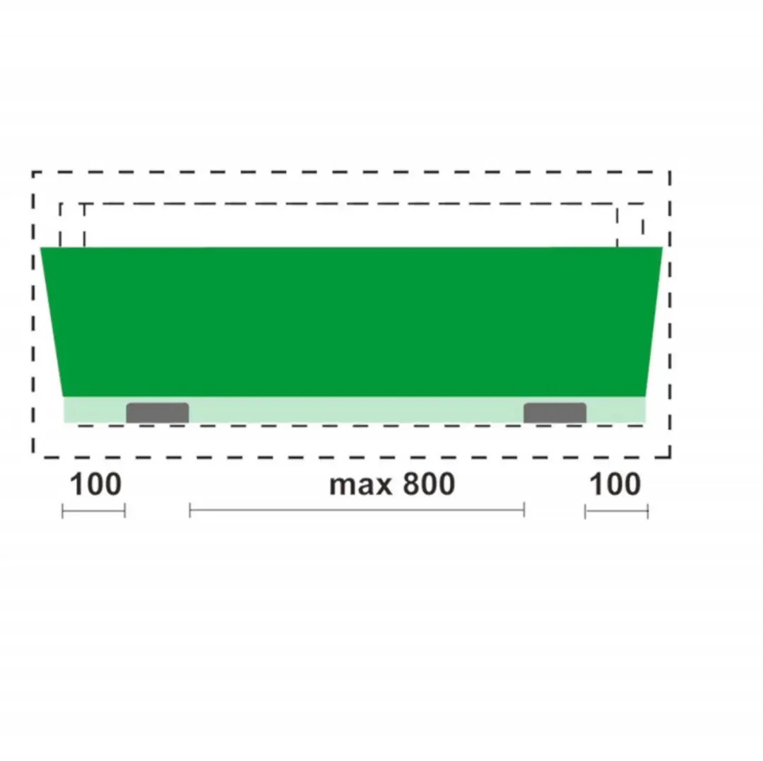 AXA Scharnier 1105 76x76mm Gegalvaniseerd - RH