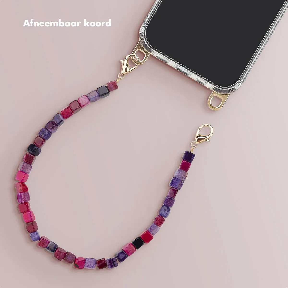Selencia Universeel Telefoonkoord SH00083943 - Berry Tones